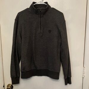 Izod Men's Dark Gray Zip-Up Sweater